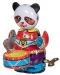 Dječja igračka Goki - Metalna panda s bubnjem, s mehanizmom za navijanje - 1t