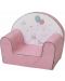 Dječja fotelja Bubaba - Zaljubljeni zeko, ružičasta - 1t