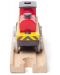 Dječja drvena igračka Bigjigs - Lokomotiva na baterije, crvena - 4t