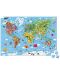 Dječja slagalica u koferu Janod - Karta svijeta, 300 dijelova - 4t