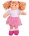 Dječja igračka Bigjigs - Mekana lutka Darcy, 25 cm - 1t