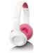 Dječje slušalice Lenco - HP-010PK, roza/bijele - 2t