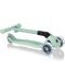 Dječji sklopivi eko romobil Globber - Junior Foldable Lights Ecologic, Pistachio - 6t