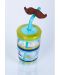 Dječja šalica sa slamkom Contigo - Electric Blue Mustache, 470 ml - 2t
