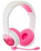 Dječje slušalice BuddyPhones - School+, ružičasto/bijele - 2t