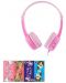 Dječje slušalice BuddyPhones - Travel, ružičaste - 4t