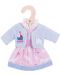 Odjeća za lutke Bigjigs - Ružičasta haljina s kardiganom, polarni medvjed, 25 cm - 1t
