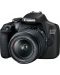 DSLR fotoaparat Canon - EOS 2000D, EF-S 18-55mm, SB130, crni - 1t