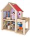 Drvena kuća za lutke Eichhorn – S lutkama - 1t