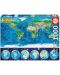 Neonska zagonetka Educa od 1000 dijelova - Karta svijeta - 1t