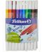 Flomasteri Pelikan Colorella Duo - 10 boja, 2 debljine pisanja - 1t