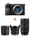 Fotoaparat Sony - Alpha A6700, Black + Objektiv Sony - E, 15mm, f/1.4 G + Objektiv Sony - E PZ, 10-20mm, f/4 G + Objektiv Sony - E, 70-350mm, f/4.5-6.3 G OSS - 1t