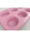 Kalup za pečenje 6 muffina Morello - Pink, 26.5 х 18.5 cm, ružičasti - 3t