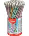 Grafitna olovka Maped - Glitter, HB, s gumicom, asortiman - 1t