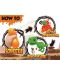 Set za igru Felyx Toys - Dino jaje sa sluzi i dinosaur s prstenom, asortiman - 3t