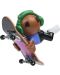 Set za igru Tech Deck SK8 Crew - Fingerboard s figuricom, sa zelenim slušalicama - 2t