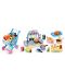 Set za igru Raya Toys - Kolica s kuhinjom, 64 komada, plava - 2t