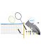 Set za igru Scatch - Odbojka i badminton - 1t