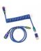 Kabel tipkovnice Keychron - Blue Colorful Premium , USB-C/USB-C, plavi - 1t