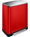 Kanta za odvojeno prikupljanje otpada EKO Europe - E-Cube, 28 + 18 L, crvena - 1t