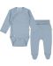Komplet bodi i hlače Bio Baby - 2 dijela, 74 cm, 6-9 mjeseci, plavi - 1t