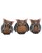 Set kipića Nemesis Now Adult: Humor - Three Wise Bats, 8 cm - 1t