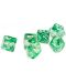 Set kockica Dice4Friends Transparent - Nebula Green, 7 komada - 1t