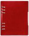 Kožna bilježnica-agenda Lemax Novaskin - А5, crvena, s prstenovima i mehanizmom - 1t