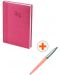 Set kalendar-dnevnik Spree - Ružičasti,  s olovkom Parker Royal Jotter Originals Glam Rock, ružičasta - 1t