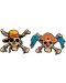 Set bedževa Cine Replicas Animation: One Piece - Luffy & Buggy Skulls - 1t