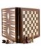 Set šaha i backgammona Manopoulos - Boja oraha, 41 x 41 cm - 1t