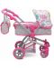 Kolica za lutke Moni Toys - Pink rose - 3t