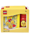 Set boca i kutija za hranu Lego - Iconic Classic, crvena, žuta - 2t