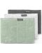 Set od 3 ručnika od mikrofibre Brabantia - SinkSide, grey/green - 1t