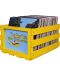Kutija za gramofonske ploče Crosley - Yellow Submarine, žuta/plava - 3t