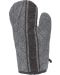 Kuhinjska rukavica H&S - 18 х 32 cm, siva s trakom - 1t