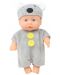 Lutka Moni Toys - U sivom kostimu miša, 20 cm - 1t