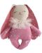 Krpena lutka Asi Dolls - Zečica Olivia, roza sa bijelim zvjezdicama, 34 cm - 1t