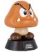 Mini svjetiljka Paladone Nintendo Super Mario - Goomba, 10 cm - 2t