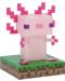 Svjetiljka Paladone Games: Minecraft - Axolotl Icon - 2t