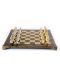 Luksuzni šah Manopoulos - Staunton, smeđi i zlatni, 44 x 44 cm - 2t