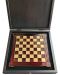 Luksuzni ručno rađeni šah Manopoulos, 20 x 20 cm, bordo - 1t