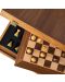 Luksuzni šah Manopoulos - modernistički, orah, 40 x 40 cm - 5t