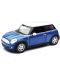 Metalni auto Newray - Mini Cooper, 1:24, plavi - 1t