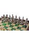 Mini luksuzni šah Manopoulos - Bizantsko Carstvo, zelena polja, 20х20 cm - 3t