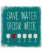 Mramorni podmetač Gespaensterwald - Save water Drink wine - 1t