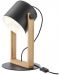 Stolna svjetiljka Smarter - Pooh 01-2404, IP20, E27, 1 x 42W, crni mat i bukva - 1t