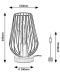 Stolna svjetiljka Rabalux - Gremio, 40W, crna - 3t