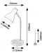 Stolna svjetiljka Rabalux - Ferb 74002, E 14, 1 x 25 W, crni mat - 5t
