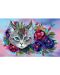 Slagalica Ravensburger od 200 dijelova - Mačka u cvijeću - 2t